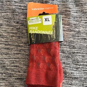 Icebreaker Merino Red Athletic Socks